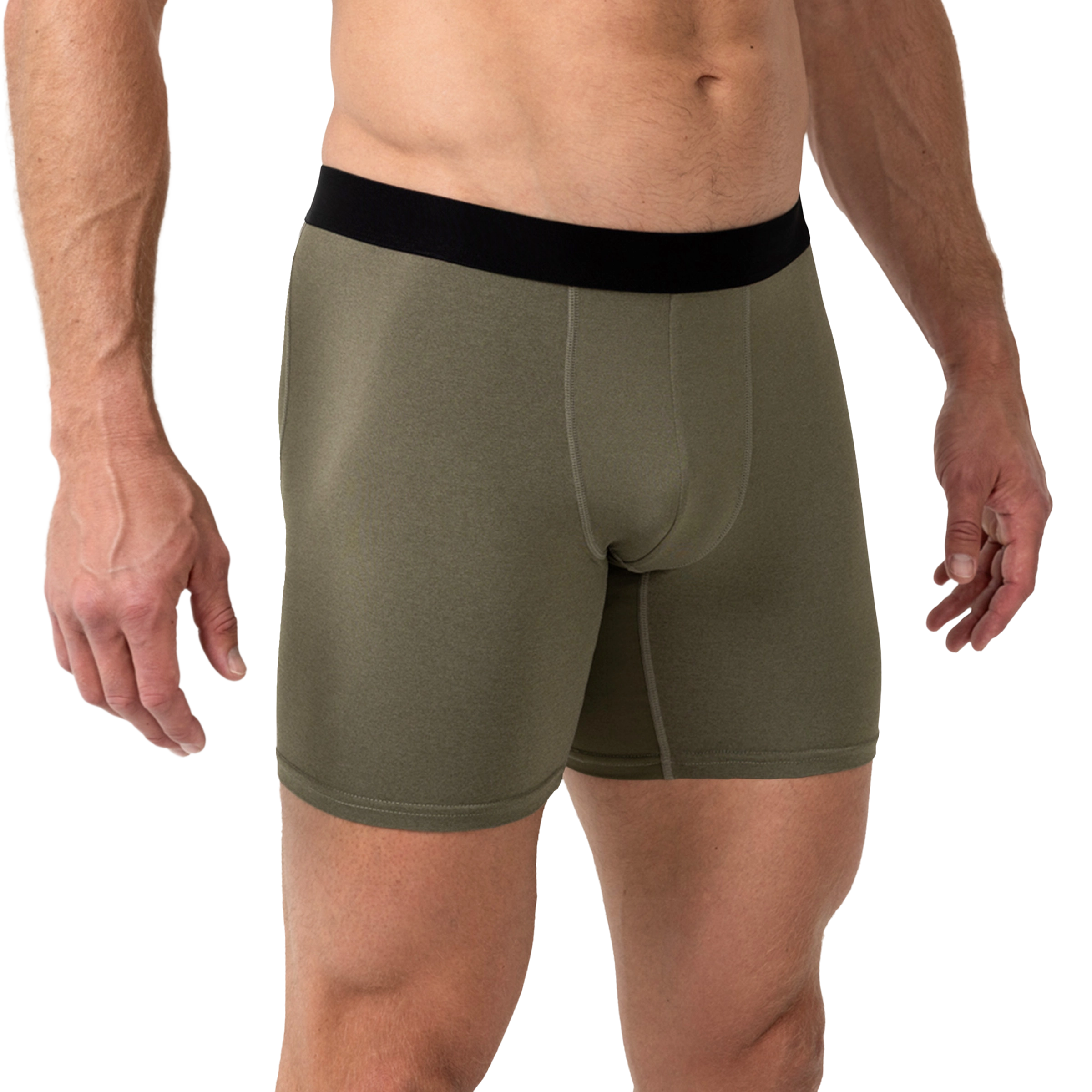 Foris Boxer Brief - Heather Olive / X-Small